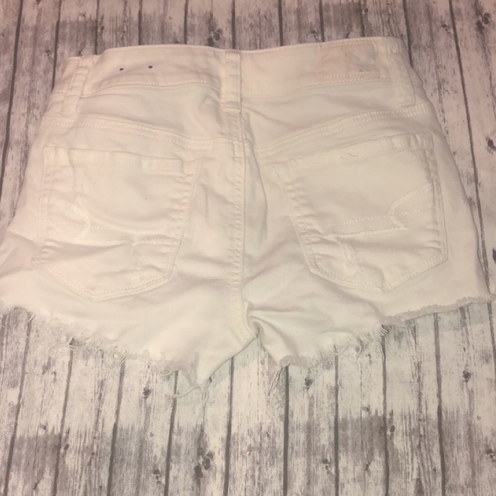 Hi-Rise Shortie Ripped Shorts - Picture 2 of 4